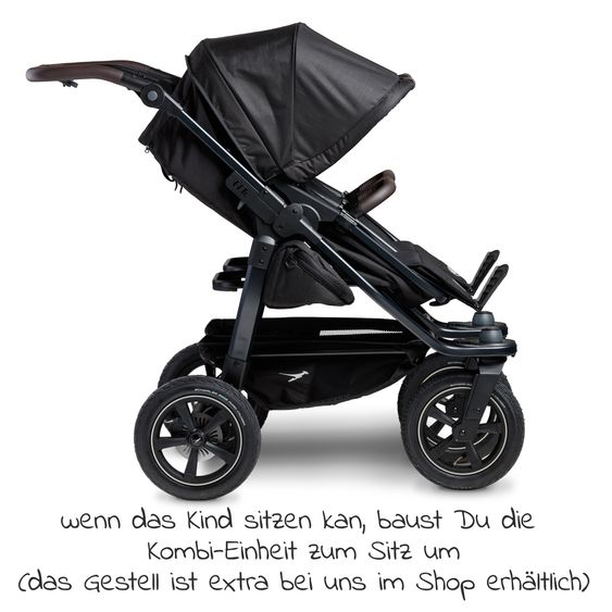 TFK Kombi-Einheit (1 x Wanne / Sitz) für Duo 2 - Schwarz