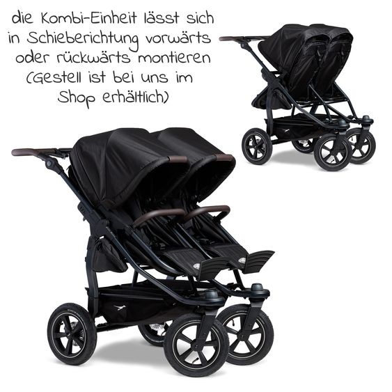 TFK Combi unit (1 x carrycot / seat) for Duo 2 - Black