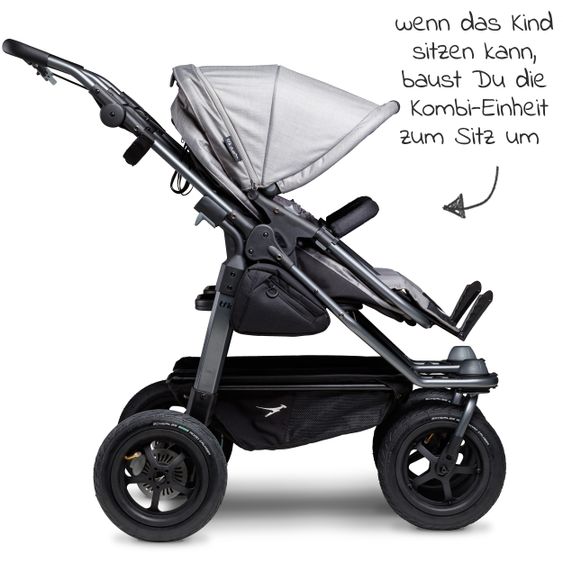 TFK Kombi-Einheit (1 x Wanne & Sitz) für Duo - Grau