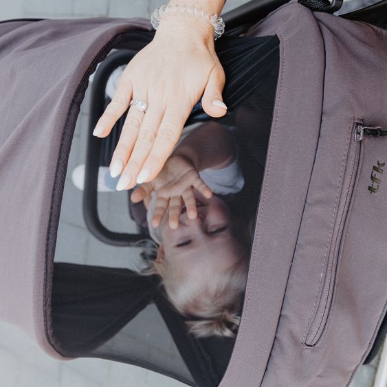 TFK Combi Unit (1 x Carrycot & Seat) for Duo incl. Footboard - Braun