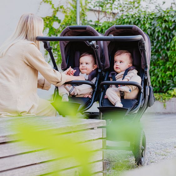 TFK Combi Unit (1 x Carrycot & Seat) for Duo incl. Footboard - Braun