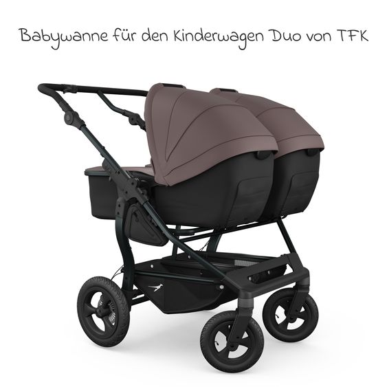 TFK Combi Unit (1 x Carrycot & Seat) for Duo incl. Footboard - Braun