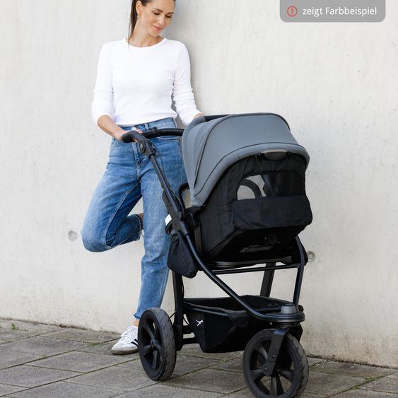 TFK Combi Unit (1 x Carrycot & Seat) for Duo incl. Footboard - Braun