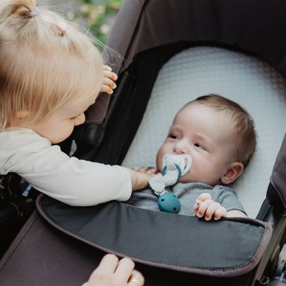 TFK Combi Unit (1 x Carrycot & Seat) for Duo incl. Footboard - Braun