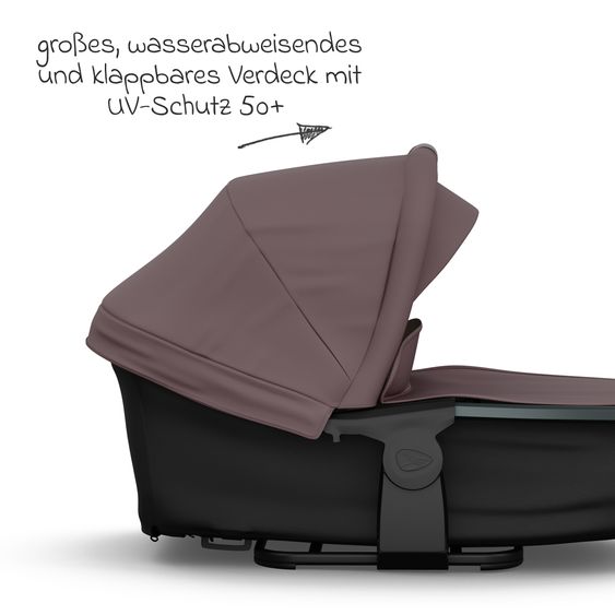 TFK Combi Unit (1 x Carrycot & Seat) for Duo incl. Footboard - Braun