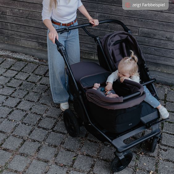 TFK Combi Unit (1 x Carrycot & Seat) for Duo incl. Footboard - Sand