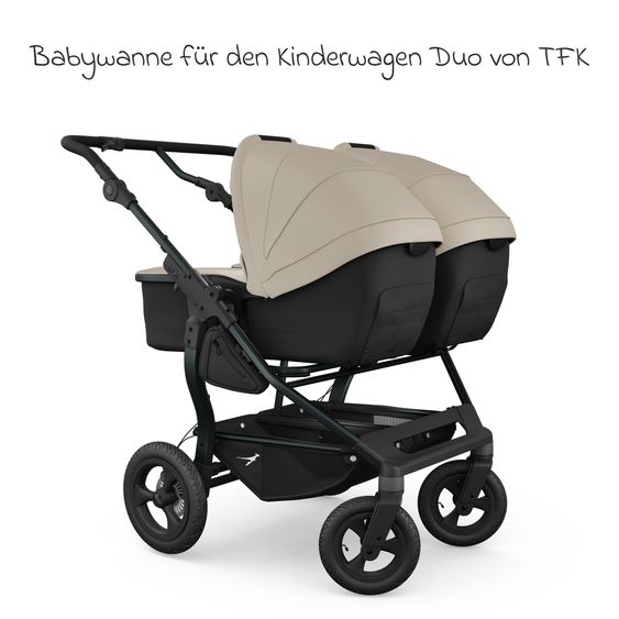 TFK Combi Unit (1 x Carrycot & Seat) for Duo incl. Footboard - Sand
