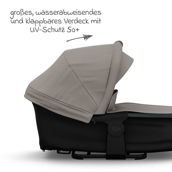 TFK Combi Unit (1 x Carrycot & Seat) for Duo incl. Footboard - Sand