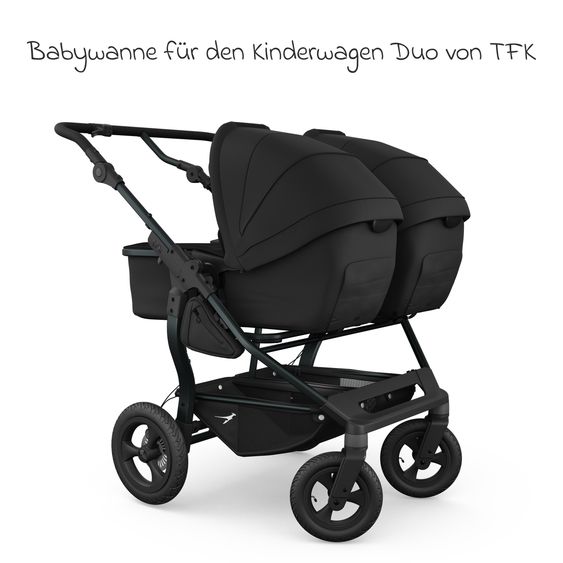 TFK Combi Unit (1 x Carrycot & Seat) for Duo incl. Footboard - Black