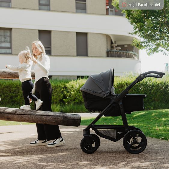 TFK Combi Unit (1 x Carrycot & Seat) for Duo incl. Footboard - Black