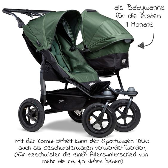 TFK Kombi-Einheit (1 x Wanne & Sitz) für Duo - Olive