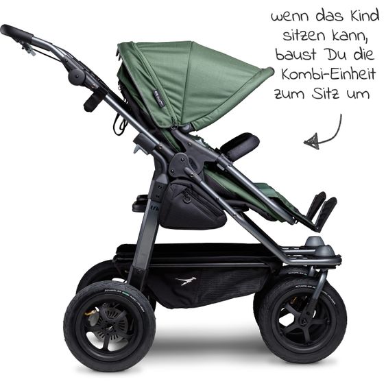 TFK Kombi-Einheit (1 x Wanne & Sitz) für Duo - Olive