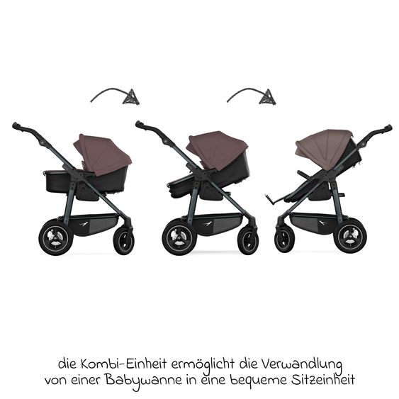 TFK Kombi-Einheit (Wanne & Sitz) für Mono 3/4 & Pro - Braun
