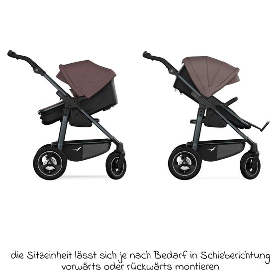TFK Kombi-Einheit (Wanne & Sitz) für Mono 3/4 & Pro - Braun