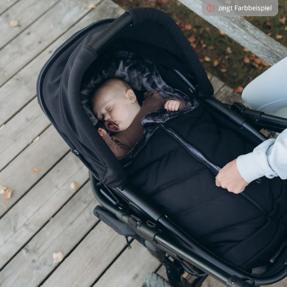 TFK Kombi-Kinderwagen Mono 3 Luftreifen inkl. Kombi-Einheit (Babywanne+Sitz) mit Liegeposition & XXL Zubehörpaket - Lachs