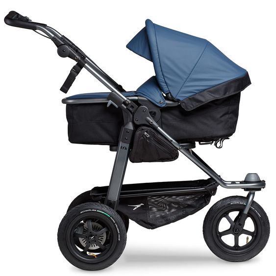 TFK Passeggino combinato Mono con pneumatici - incl. unità combinata (navicella + seduta) + pacchetto accessori XXL Zamboo - antisettico