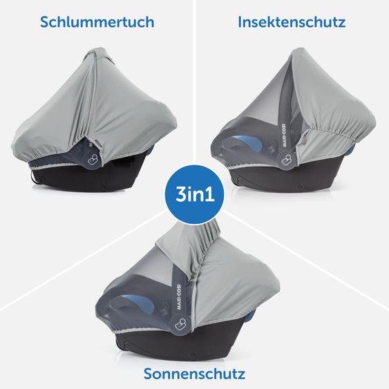 TFK Kombi-Kinderwagen Mono mit Luftreifen, Kombi-Einheit, Babyschale Cabriofix, Isofix-Basis & XXL-Zamboo Zubehör - Olive