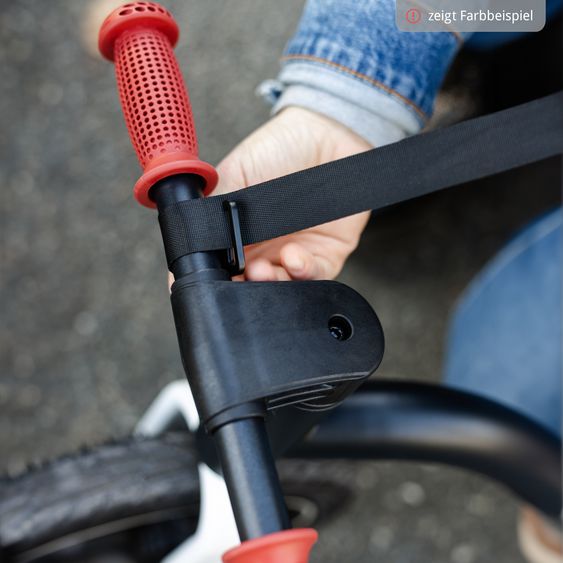 TFK Laufrad Balance Bike mit Luftreifen, Trageschlaufe & verstellbarem Sattel - Grün