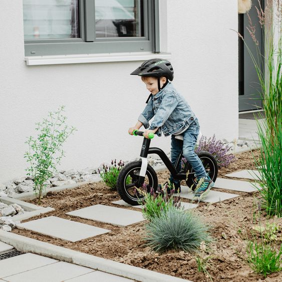 TFK Laufrad Balance Bike mit Luftreifen, Trageschlaufe & verstellbarem Sattel - Grün
