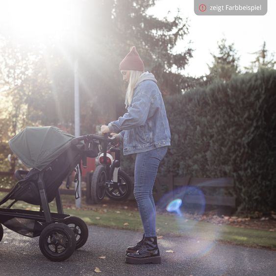 TFK Laufrad Balance Bike mit Luftreifen, Trageschlaufe & verstellbarem Sattel - Orange