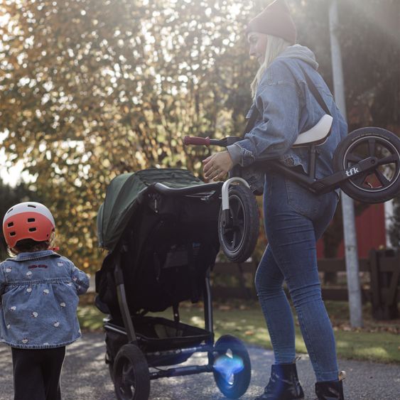 TFK Laufrad Balance Bike mit Luftreifen, Trageschlaufe & verstellbarem Sattel - Rot