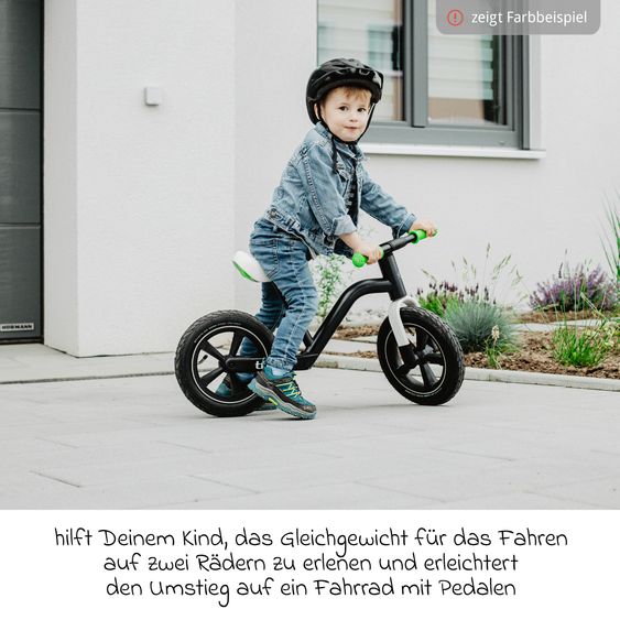 TFK Laufrad Balance Bike mit Luftreifen, Trageschlaufe & verstellbarem Sattel - Rot
