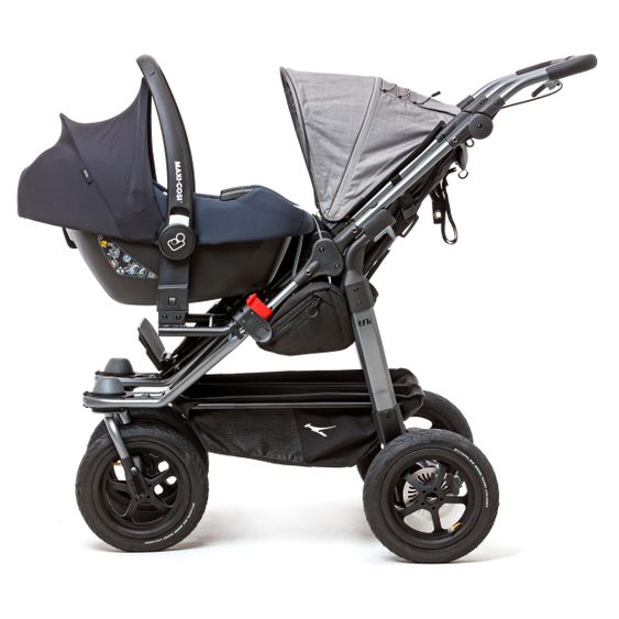 TFK Maxi-Cosi / Cybex / Joie Adapter für eine Babyschale für Geschwister- & Zwillingswagen Duo