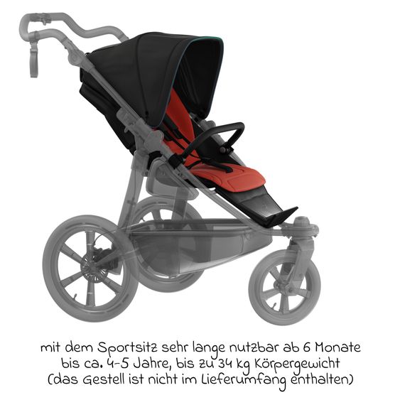 TFK Sport-Einheit XXL Sportsitz für Mono 3/4 & Pro - Anthrazit