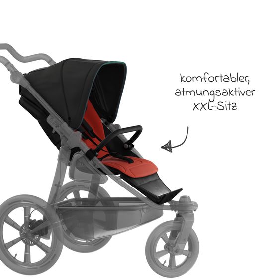 TFK Sport-Einheit XXL Sportsitz für Mono 3/4 & Pro - Anthrazit