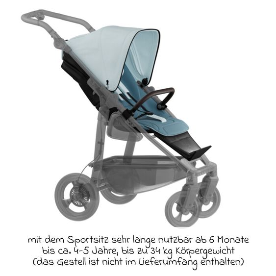 TFK Sport-Einheit XXL Sportsitz für Mono 3/4 & Pro - Blau