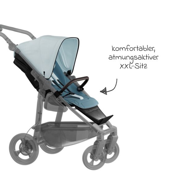 TFK Sport-Einheit XXL Sportsitz für Mono 3/4 & Pro - Blau