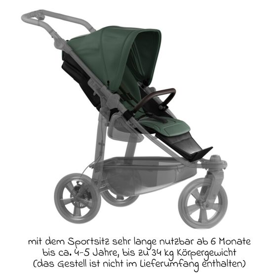 TFK Sport-Einheit XXL Sportsitz für Mono 3/4 & Pro - Olive