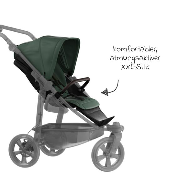 TFK Sport-Einheit XXL Sportsitz für Mono 3/4 & Pro - Olive