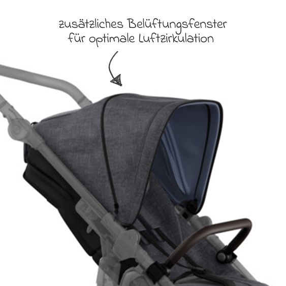 TFK Sport-Einheit XXL Sportsitz für Mono 3/4 & Pro - Premium Grau