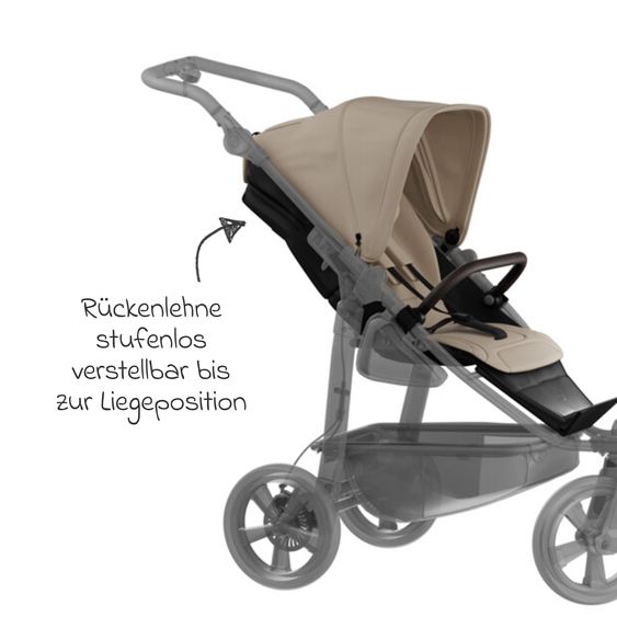 TFK Sport-Einheit XXL Sportsitz für Mono 3/4 & Pro - Sand
