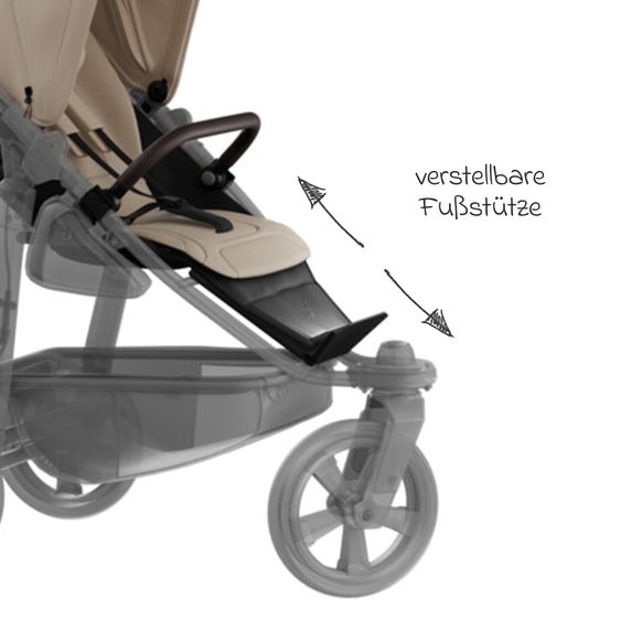 TFK Sport-Einheit XXL Sportsitz für Mono 3/4 & Pro - Sand