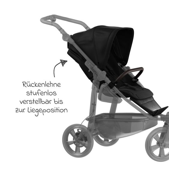 TFK Sport-Einheit XXL Sportsitz für Mono 3/4 & Pro - Schwarz