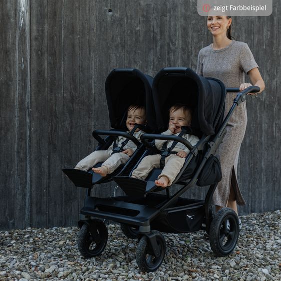 TFK Sports seat (1 x Follow-up Seat) for Duo incl. Footrest, Canopy + Safety Bar - Sand