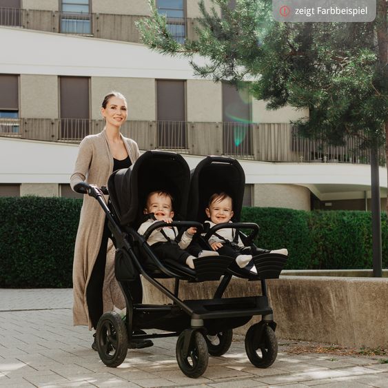 TFK Sports seat (1 x Follow-up Seat) for Duo incl. Footrest, Canopy + Safety Bar - Sand