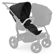 Sports seat (1 x Follow-up Seat) for Duo incl. Footrest, Canopy + Safety Bar - Black