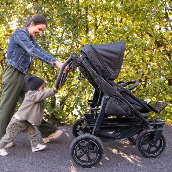 TFK Sportsitz (1 x XXL-Komfort-Sitz) für Duo 2 für Kinder bis 45 kg - Premium Grau