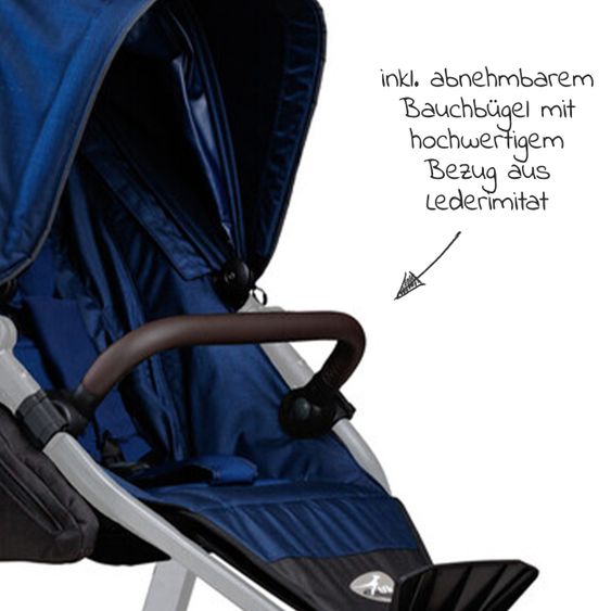 TFK Sportsitz für Mono 2 XXL Komfort-Sitz für Kinder bis 34 kg - Marine