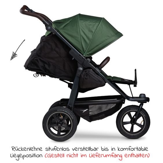 TFK Sportsitz für Mono 2 XXL Komfort-Sitz für Kinder bis 34 kg - Olive