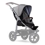 Seggiolino sportivo per Mono 2 XXL con protezione dalle intemperie per bambini fino a 34 kg - Grigio Premium