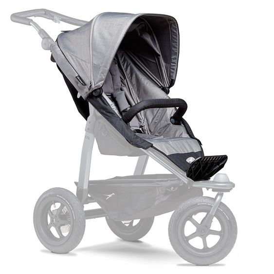 TFK Sports seat for Mono - XXL comfort seat incl. weather protection for children up to 34 kg - Grey