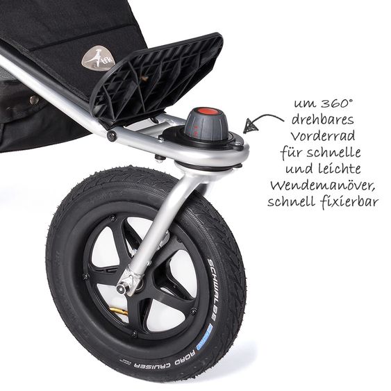 TFK Sports Car Joggster Adventure Premium - Anthracite