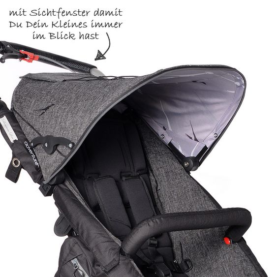 TFK Sports Car Joggster Adventure Premium - Anthracite