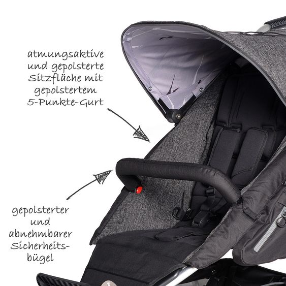 TFK Sports Car Joggster Adventure Premium - Anthracite