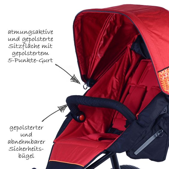 TFK Sportwagen Joggster Sport - Tango Red