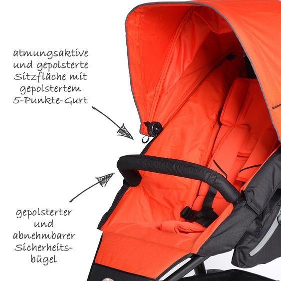 TFK Sportwagen Joggster Trail - Orange.com